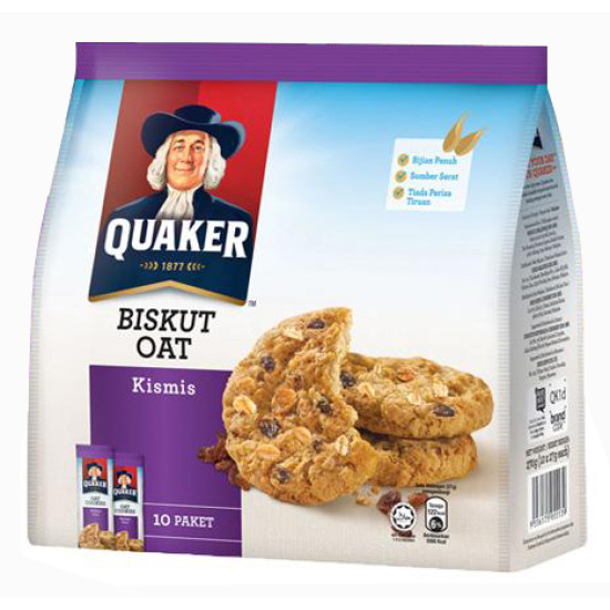 QUAKER RAISINS COOKIES 270GM