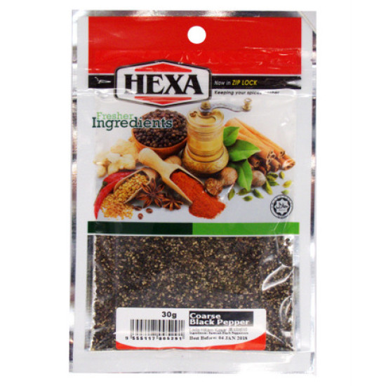 HEXA COARSE BLACK PEPPER 30G