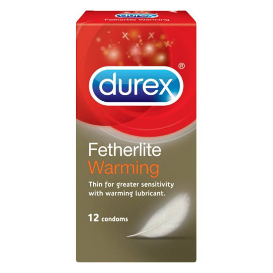 DUREX FETHERLITE WARMING CONDOMV 12S