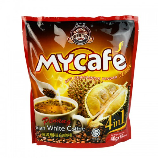 MYCAFE PENANG DURIAN WHITE COFFEE 40GM*16