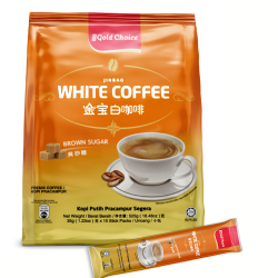 GOLD CHOICE WHITE COFFEE BROWN SUGAR 35GM*12 GOLD CHOICE WHITE COFFEE BROWN SUGAR 35GM*12