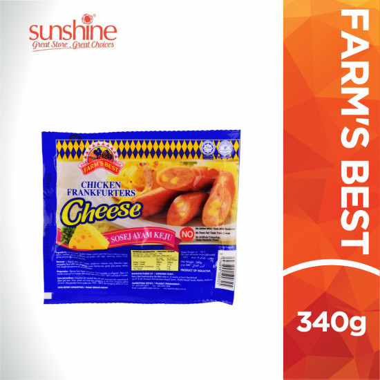 FARM'S BEST CHICKEN FRANKFURTERS CHEESE 300G