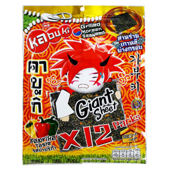 TWIN LOTUS KABUKI GRILLED SEAWEED (PAPRIKA) 60GM