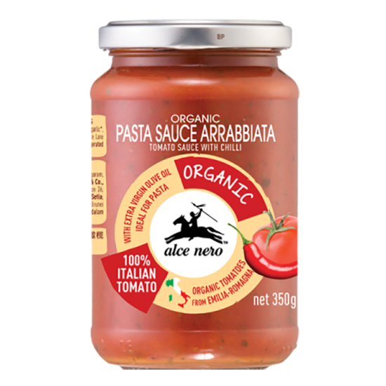 ALCE NERO ORGANIC TOMATO SAUCE -CHILLI 350G