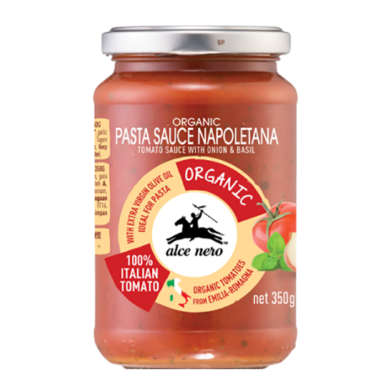 ALCE NERO ORGANIC TOMATO SAUCE -NAPOLETANA 350G