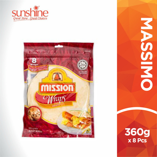 MISSION WRAP POTATO 360GM*8