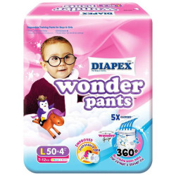 DIAPEX WONDER PANTS SUPER JUMBO L50+4 DIAPEX WONDER PANTS SUPER JUMBO L50+4