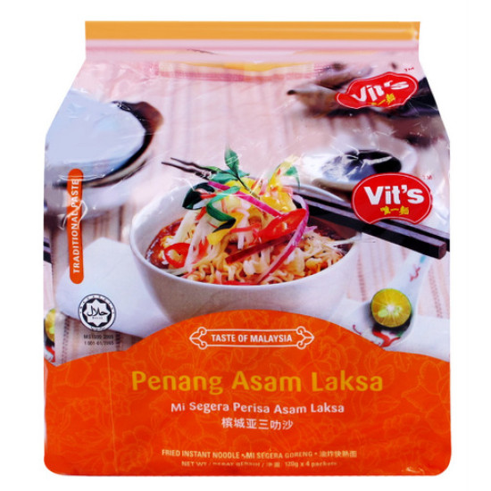 VIT'S INSTANT NOODLE PENANG ASAM LAKSA 120GM*4