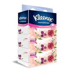 KLEENEX FACIAL TISSUES BOX 3PLY ROSE 90S*4 KLEENEX FACIAL TISSUES BOX 3PLY ROSE 90S*4