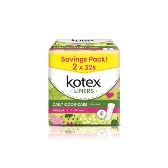 KOTEX FRESH PANTYLINER REGULAR 15CM DAUN SIRIH 32S