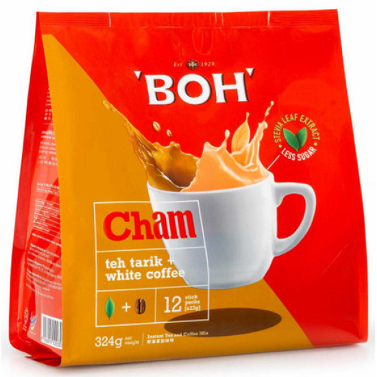 BOH TEA TARIK + WHITE COFFEE 27GM*12