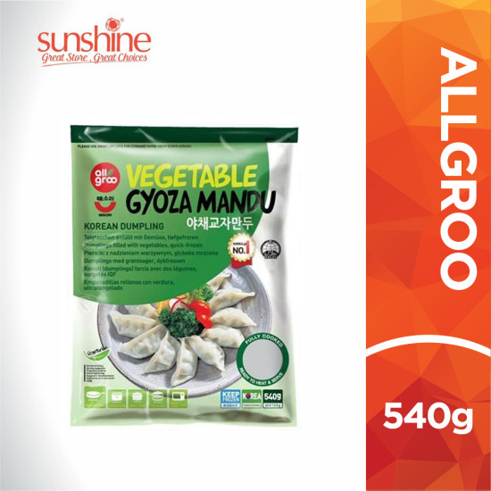 ALLGROO VEG GYOZA MANDU 540G