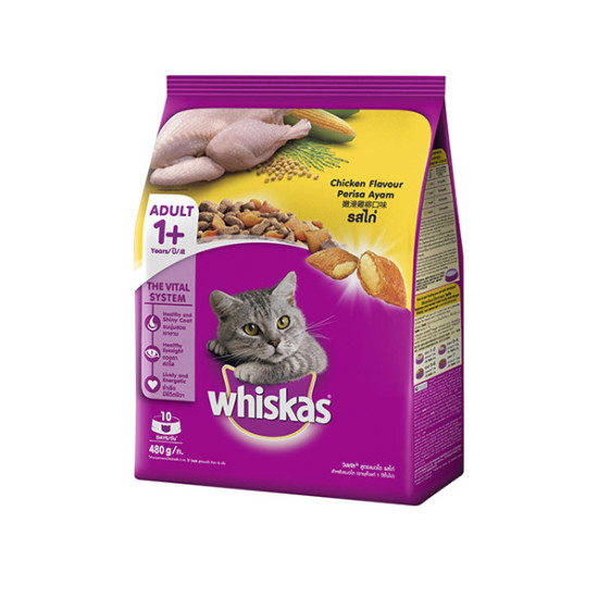 WHISKAS DRY - CHICKEN 480G