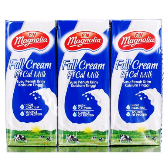 MAGNOLIA UHT FULL CREAM HI-CAL MILK 200ML*6