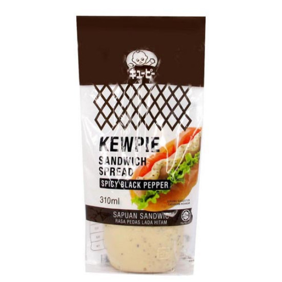 KEWPIE SANDWICH SPICY BLACK PEPPER 310ML