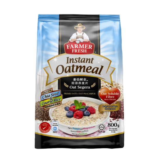 FARMER FRESH INSTANT OAT MEAL WITH CHIA SEED & COA