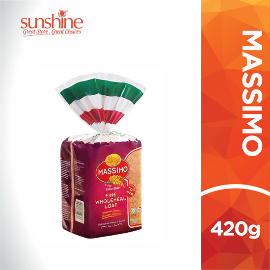 MASSIMO FINE WHOLEMEAL LOAF 400G