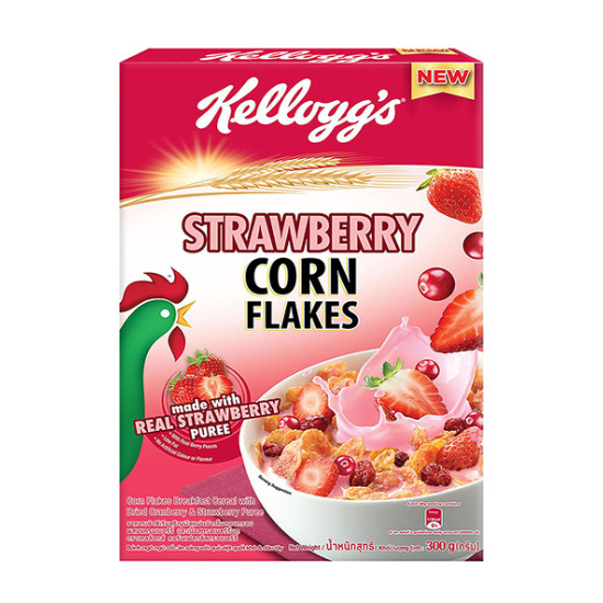 KELLOGGS STRAWBEERY CORN FLAKES 300GM