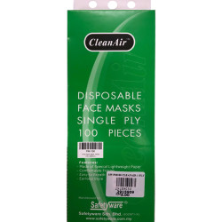 SW PM100 CLEANAIR 1-PLY PAPER MASKS SW PM100 CLEANAIR 1-PLY PAPER MASKS