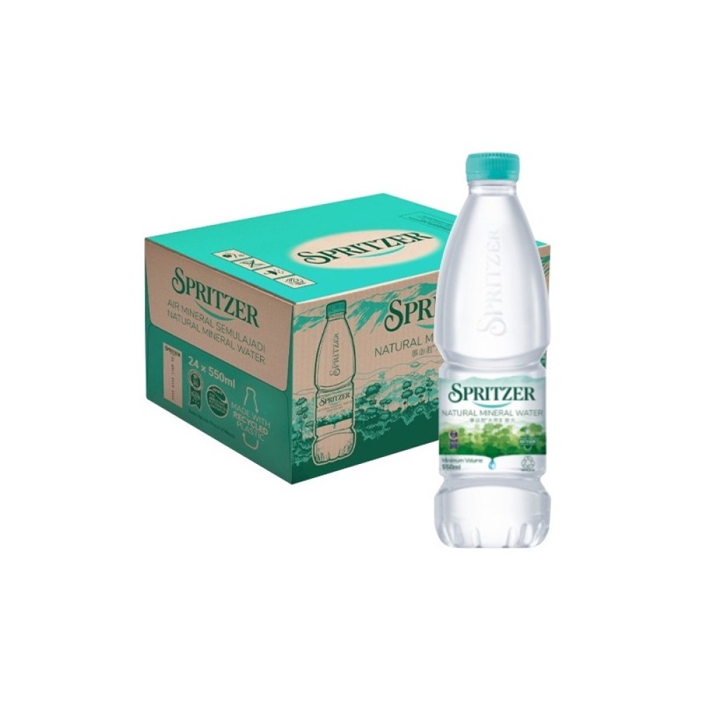 SPRITZER NATURAL MINERAL WATER 550ML*24