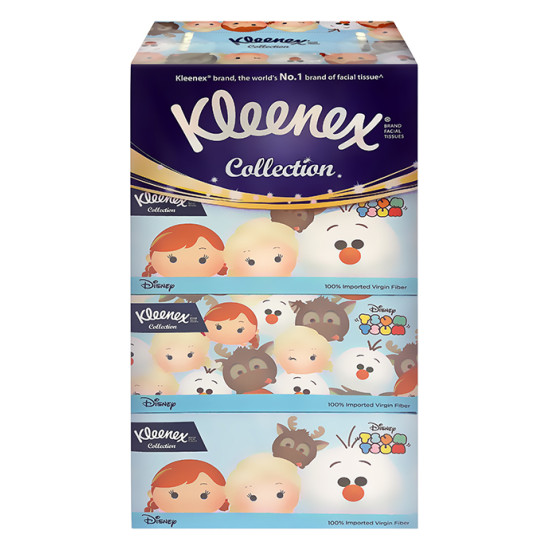 KLEENEX FACIAL TISSUE BOX 2PLY DISNEY 150S*4