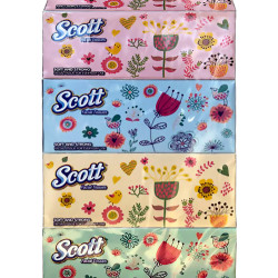 SCOTT F/TISSUE BOX 2PLY NATURAL 150S*4 SCOTT F/TISSUE BOX 2PLY NATURAL 150S*4