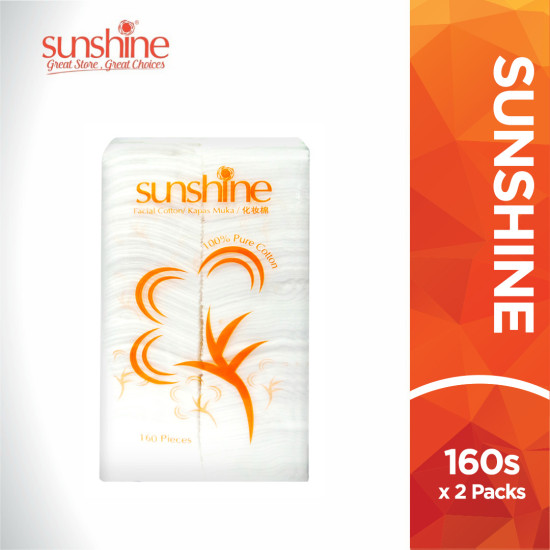 SUNSHINE FACIAL COTTON 160'S*2