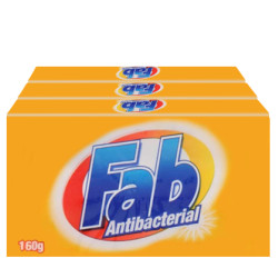 FAB BAR ANTIBACTERIAL 130GM*3 FAB BAR ANTIBACTERIAL 130GM*3