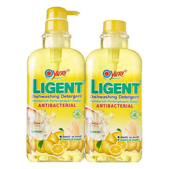 YURI LIGENT DISHWASH - LEMON 1LIT *2