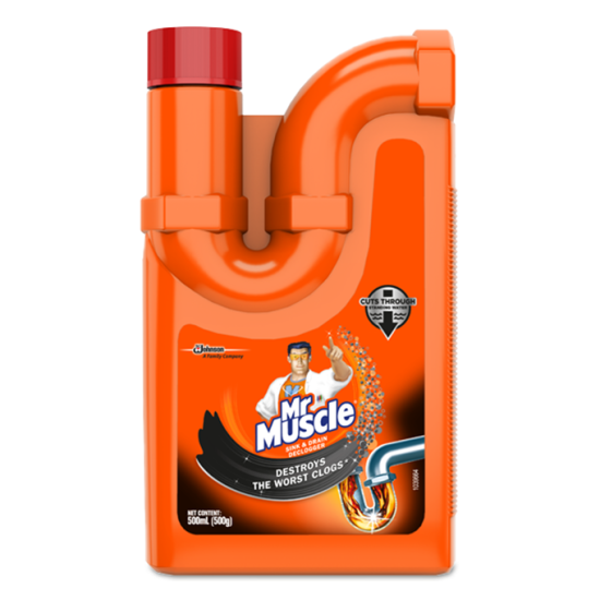 MR. MUSCLE SINK & DRAIN DECLOGGER 500ML