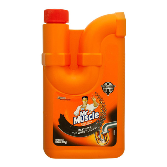 MR. MUSCLE SINK & DRAIN DECLOGGER 500ML