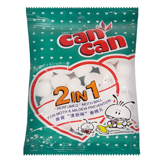 CAN CAN 2IN1 MOTH BALL 160G