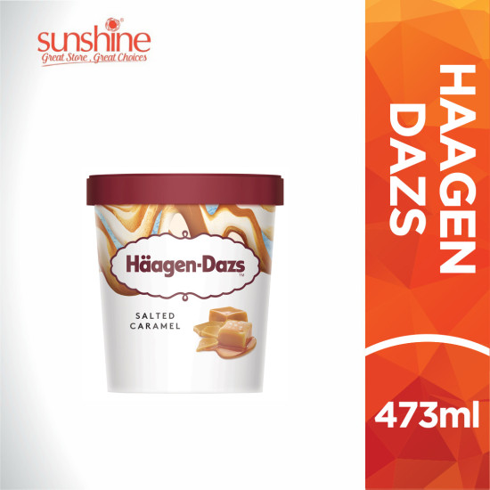 HAAGEN DAZS ICE CREAM SALT CARAMEL 473ML