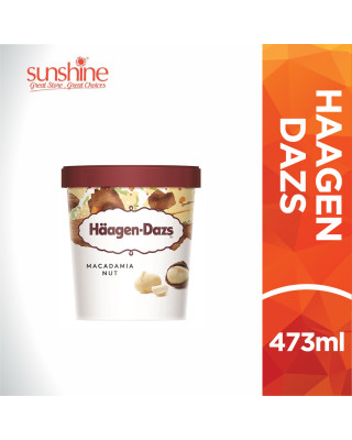 HAAGEN DAZS ICE CREAM MACADAMIA NUT 473ML