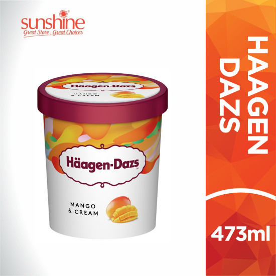 HAAGEN DAZS MANGO & CREAM 473ML