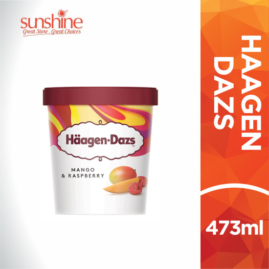 HAAGEN DAZS MANGO RASPBERRY 473ML