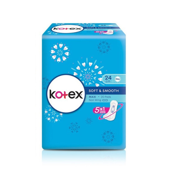 KOTEX SOFT & SMOOTH MAXI 24CM 20S