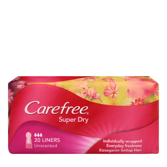 CAREFREE SUPER DRY UNSCENTED 156MM 20'S