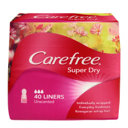 CAREFREE SUPERDRY UNSCENTED 156MM 40'S CAREFREE SUPERDRY UNSCENTED 156MM 40'S