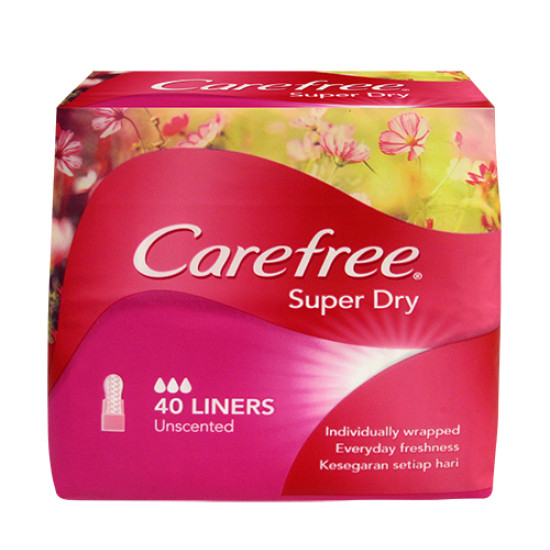 CAREFREE SUPERDRY UNSCENTED 156MM 40'S