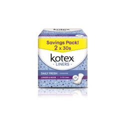 KOTEX FRESH PANTYLINERS LONGER & WIDE              KOTEX FRESH PANTYLINERS LONGER & WIDE