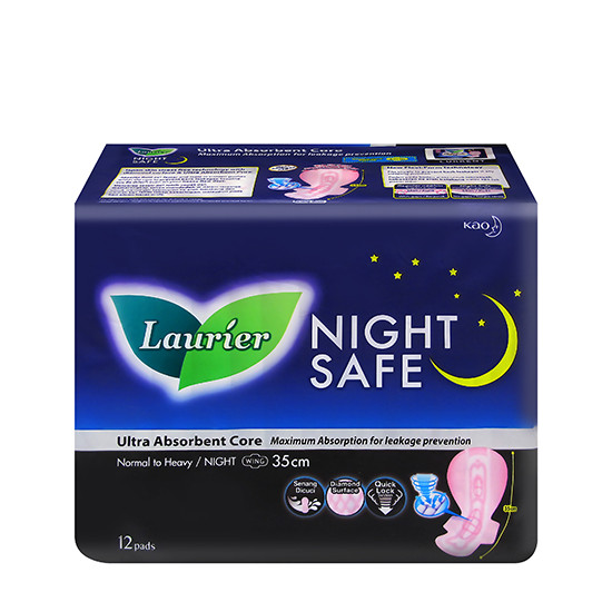 LAURIER NIGHT SAFE WING 35CM 12'S