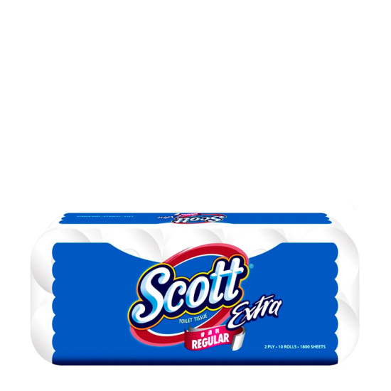 SCOTT EXTRA BATHROOM TISSUE 2PLY 180S*10R