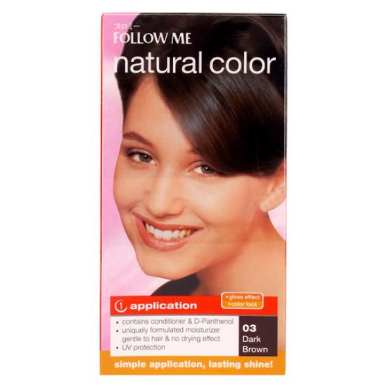 FOLLOW ME NATURAL COLOR HAIR COLOR 03 - DARK BROWN