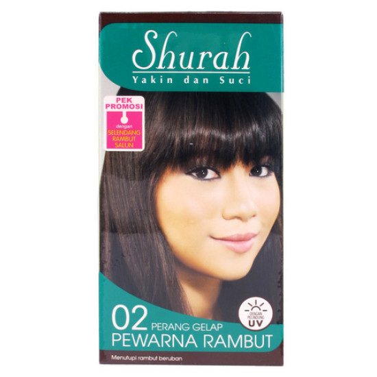 SHURAH PEWARNA RAMBUT - PERANG GELAP 40G