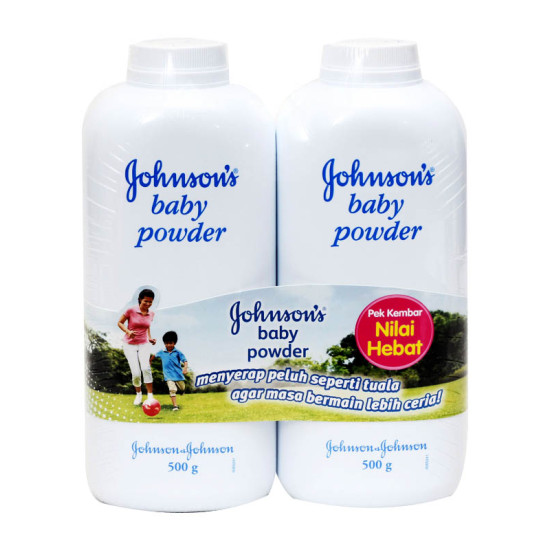 JOHNSON'S BABY POWDER REG 500G*2