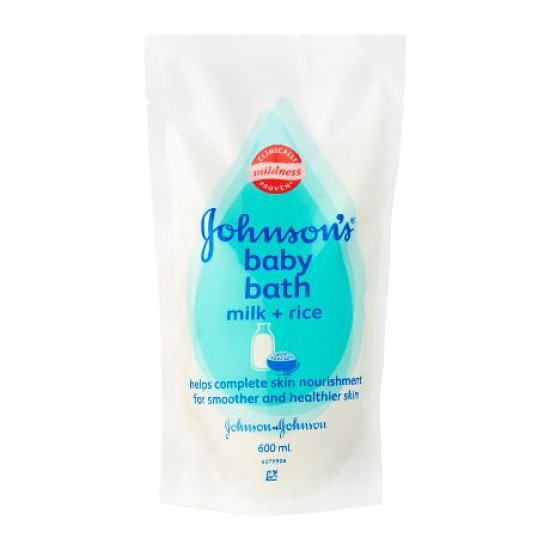 JOHNSON'S BABY BATH MILK RICE 600ML