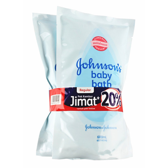 JOHNSON'S BABY BATH ( R ) REG 600ML*2