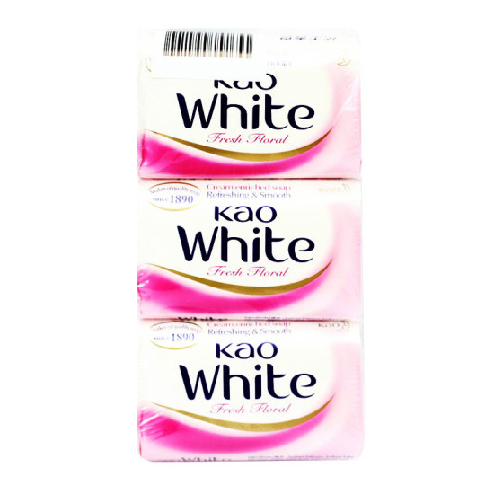 KAO WHITE SOAP FRESH FLORAL 85G'S*3