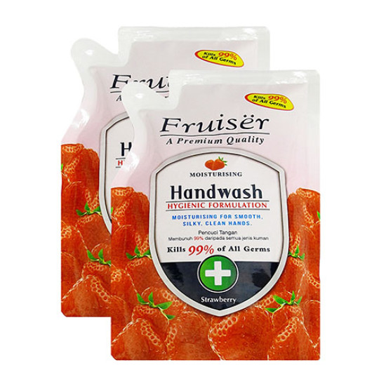 FRUISER HANDWASH (REFILL) STRAWBERRY 400ML*2